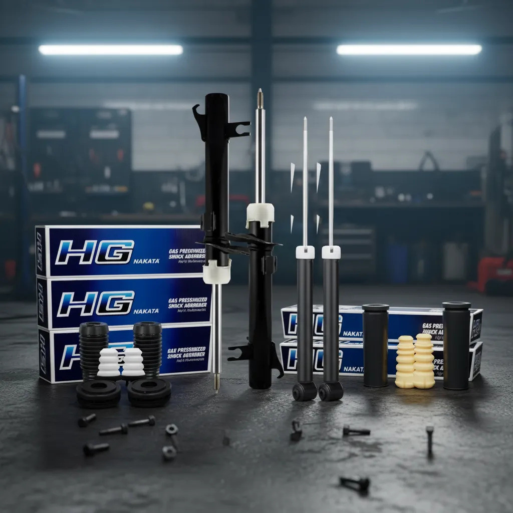 4 Amortecedor Nakata Fiesta Zetec + Kit Batente Coifa Coxim Rolamento