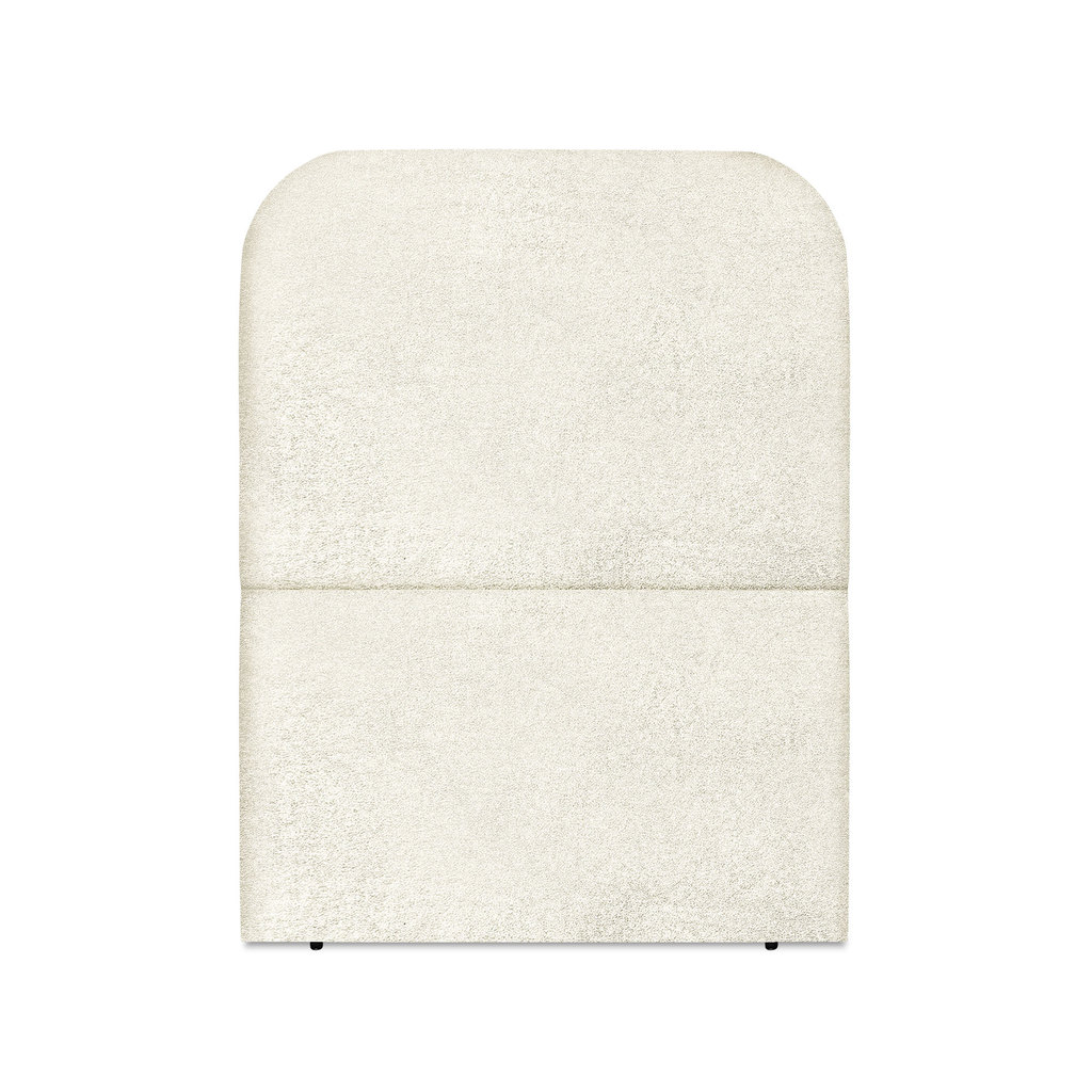 Cabeceira Estofada Solteiro Alana 90cm Boucle Bege