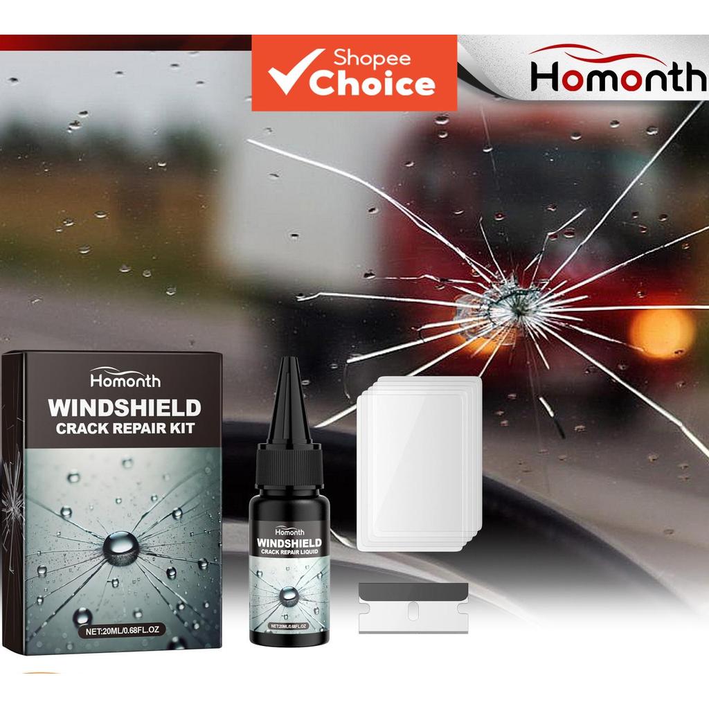 Kit Avançado De Correção De Rachaduras No Pára-Brisa Homês 20ml | Fluido De Reparo De Vidro Portátil Para Arranhões E