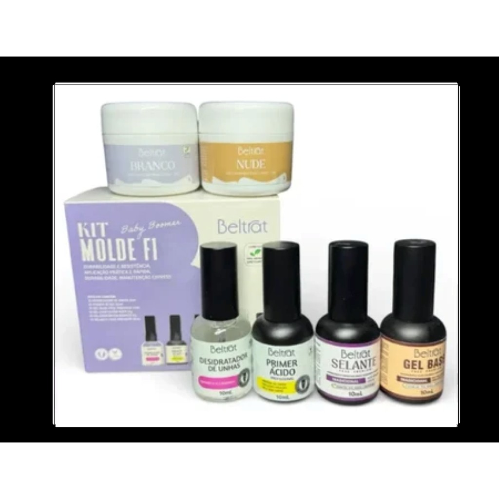 Kit Blindagem Molde F1 + Gel Construtor Baby Boomer Beltrat