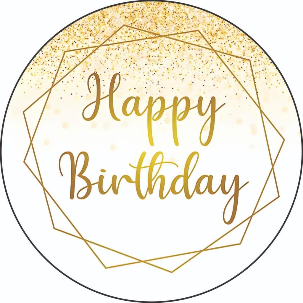 Capa Mini Painel 50x50 Personalizada  Festa na Mesa e Decoração FELIZ ANIVERSARIO  MODELO 102
