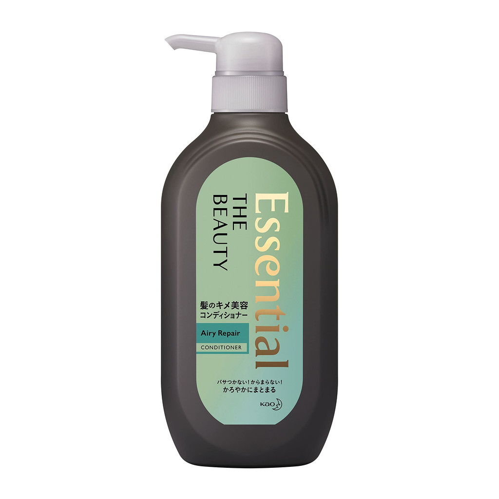 Condicionador de beleza para cabelos da Kao, 500ml, reparação de danos, leveza, floral.