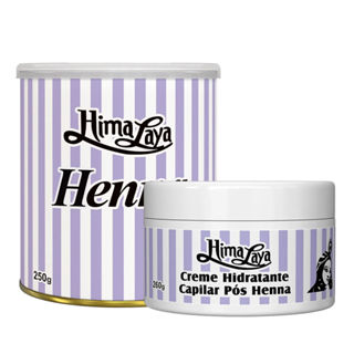 Kit Tintura Henna Himalaya Em Pó Louro 250g + Creme Hidratante Capilar em Oferta na Shopee