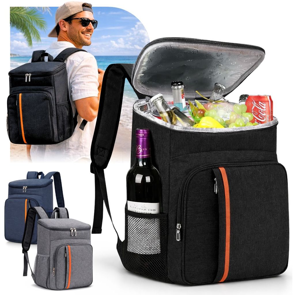 Mochila Térmica Grande Cooler Portátil Resistente Impermeável Piqueniques Viagens Esportes Ar Livre