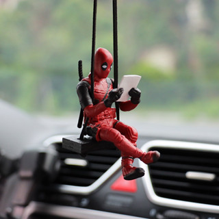 Deadpool dos desenhos animados espelho retrovisor do carro pingente de carro leitura pouco barato acessórios do carro pi em Oferta na Shopee