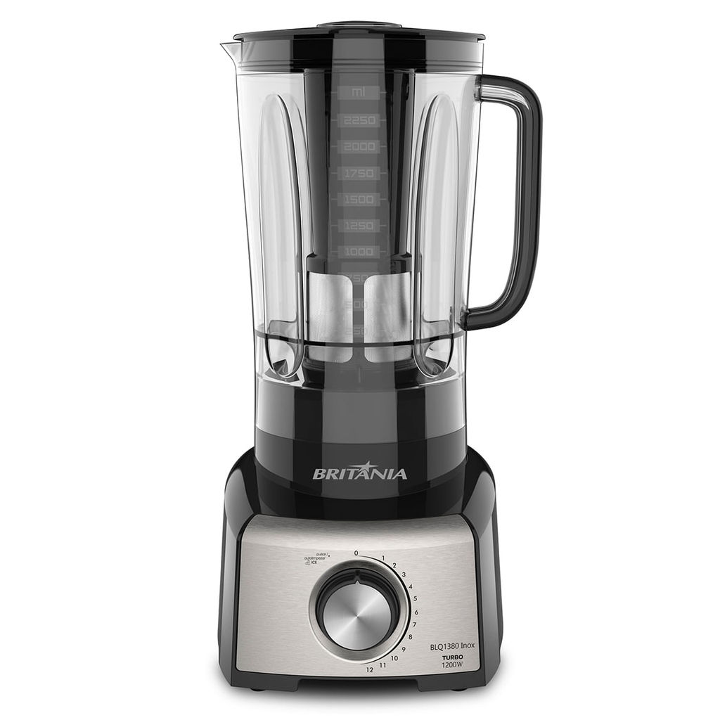 Imagem Liquidificador Britânia BLQ1380P Pro Maxx 6 Inox 3L 1200W