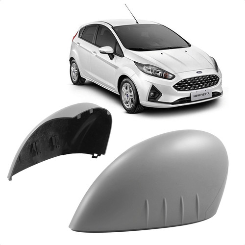Capa Retrovisor New Fiesta 2011 2012 A 2019 Com Furo Pisca