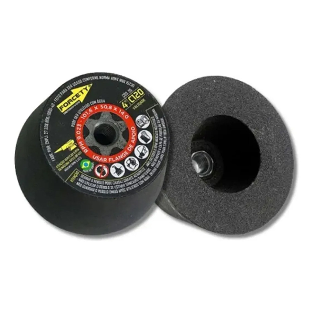 Disco Diamantado Copo Cônico 100mm M14 C100/C120 Rebolo Para Esmerilhadeira