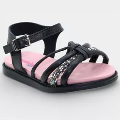 Sandália Molekinha Strass Tiras Baby