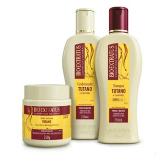 Kit Tutano Shampoo Condicionador e Banho de Creme Bio Extratus 250mL Força e Maciez em Oferta na Shopee