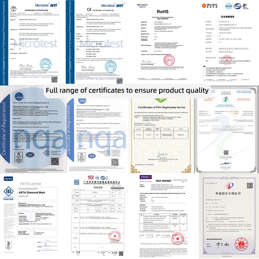 Mlay T10 500000 Depilador A Laser IPL Profissional , Dispositivo Indolor De Remoção De Pelos Com Uso Doméstico , Plugue