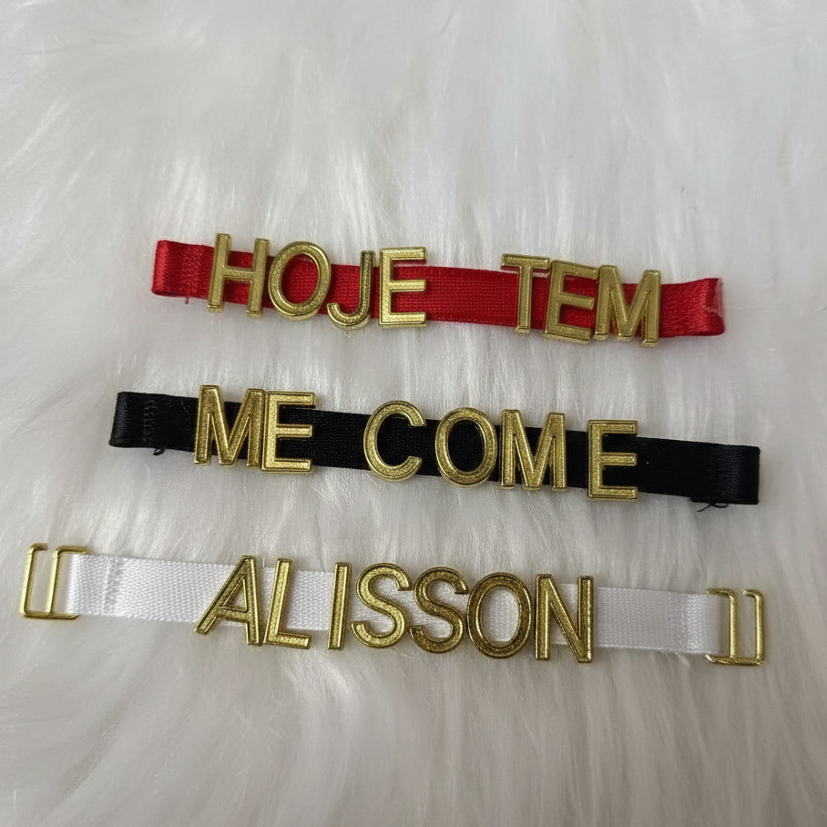 Acessório de Calcinha Lingerie Personalizada com Nome do Seu Parceiro(a) ou Palavra até 13 letras Momento Íntimo
