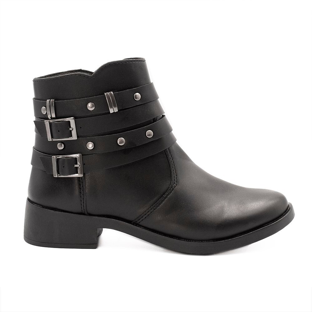 Bota Zatta Montaria Fivelas Laterais Lua Preta