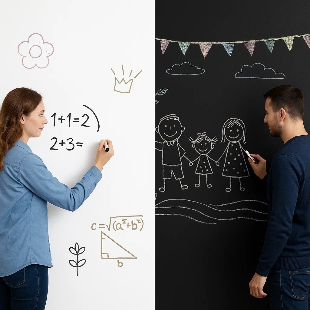 Achadinhos Papel de Parede Adesivo PVC Quadro Branco 2 Metros Marcador Infantil Criança Escritório Decoração Top Premium