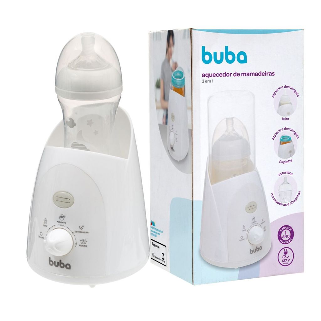 Aquecedor Esterilizador De Mamadeira Papinha Branco 127v - Buba