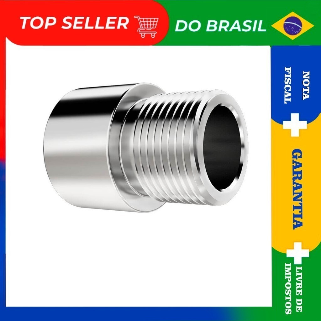 Extensao Prolongador Alongador Curto Latao 1/2