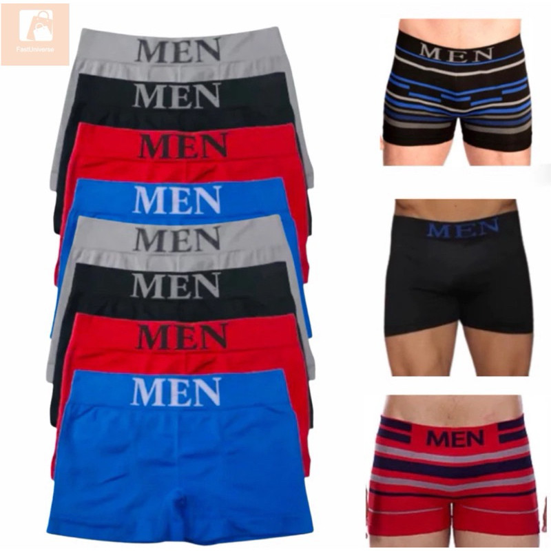 Kit Cuecas Boxer Masculina Microfibra Adulto Sem Costura Confortavel