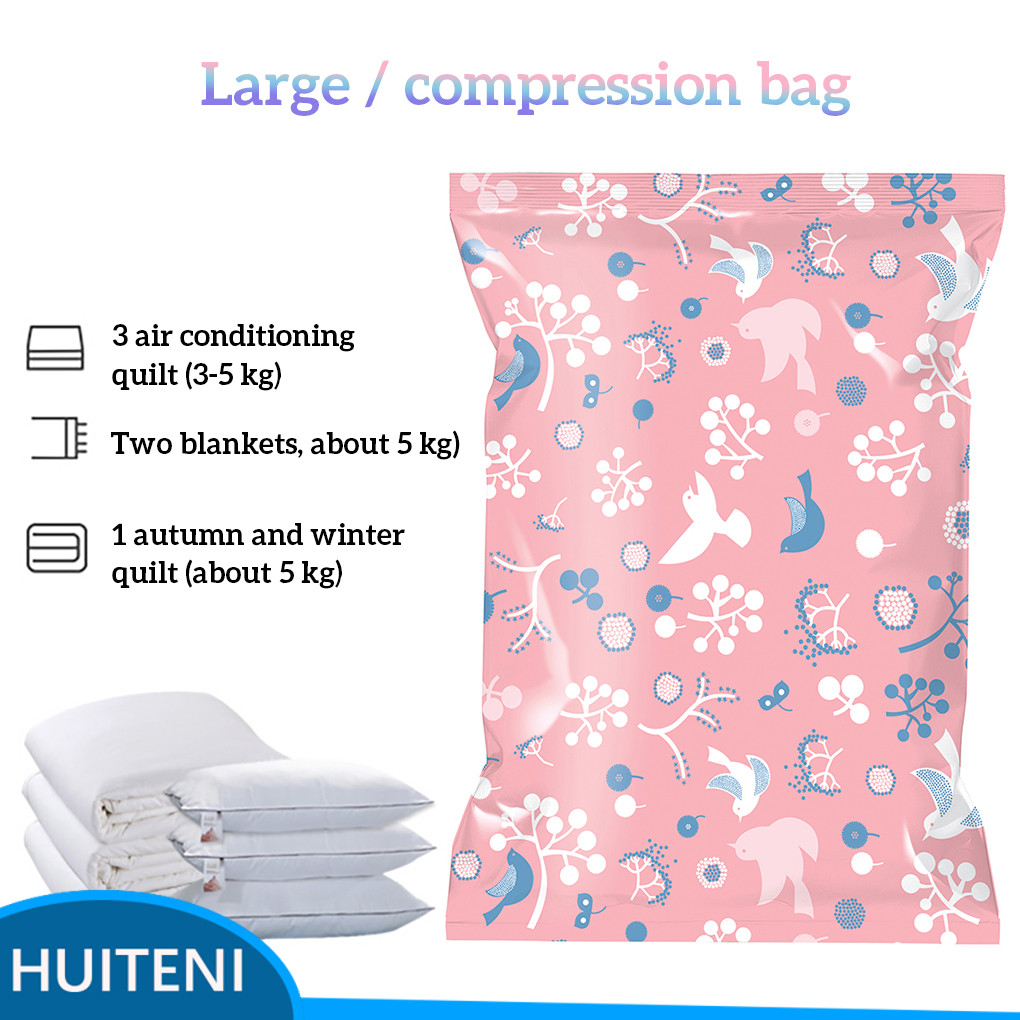 Saco De Armazenamento A Vácuo , Economizador De Espaço , Bolsa De Vedação , Pacote De Compressão Para Colcha , Cobertor 