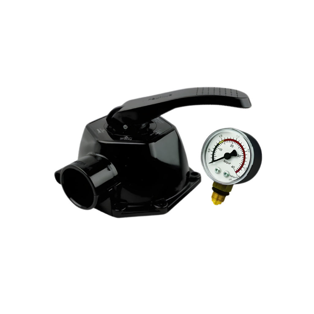 Cabeça Completa Válvula Seletora Bipartida Nautilus 1.1/2" c/ Manômetro F450P-F750