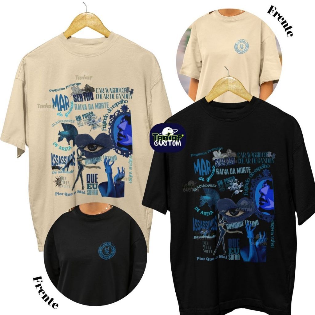 Camiseta Álbum Hasos Todas As Música Baco Exu Do Blues 100% Algodão.