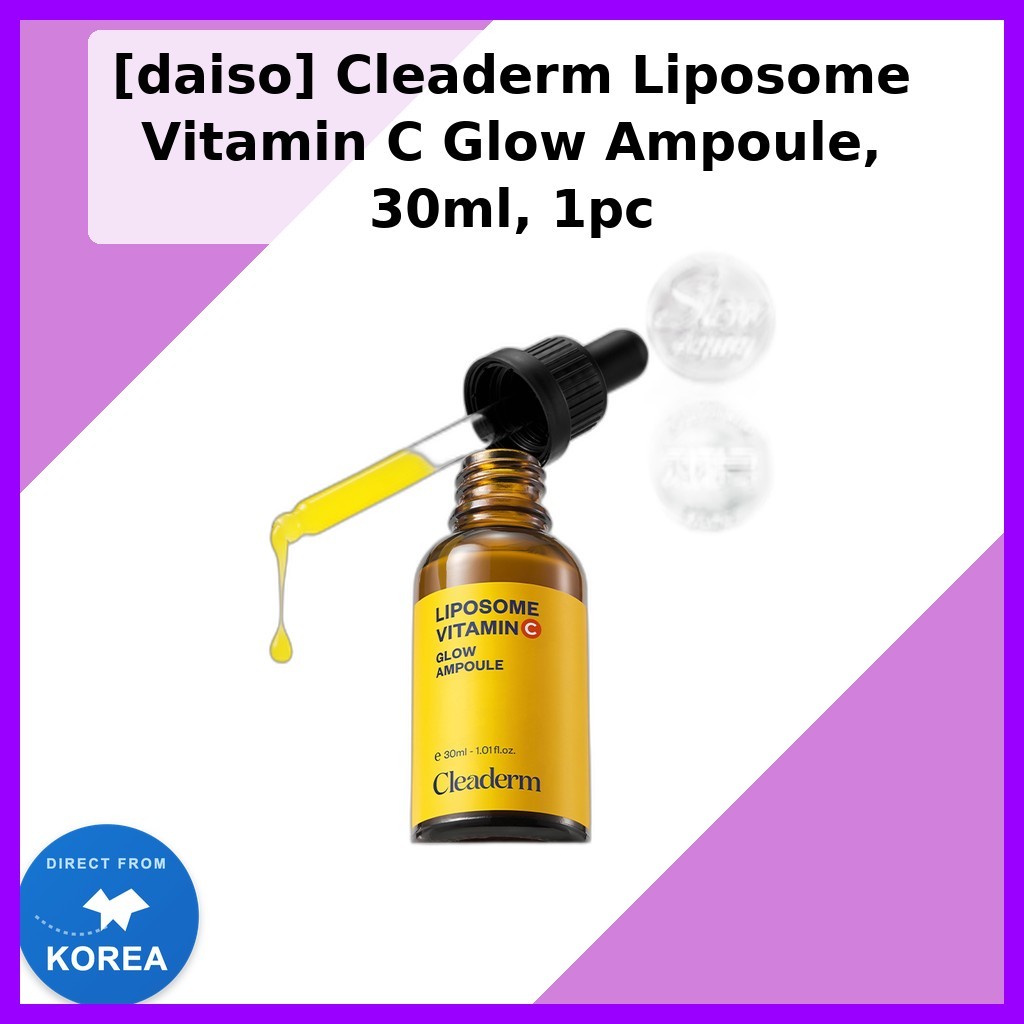 [daiso] Ampola Cleaderm Liposome Vitamina C Brilho , 30ml , 1 Unidade/Coreana/Radiance Booster Da Alldayshop