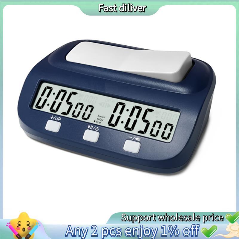 Temporizador De Xadrez Digital Portátil Com Função De Atraso E Relógio , Jogo De Tabuleiro Incluído Recurso