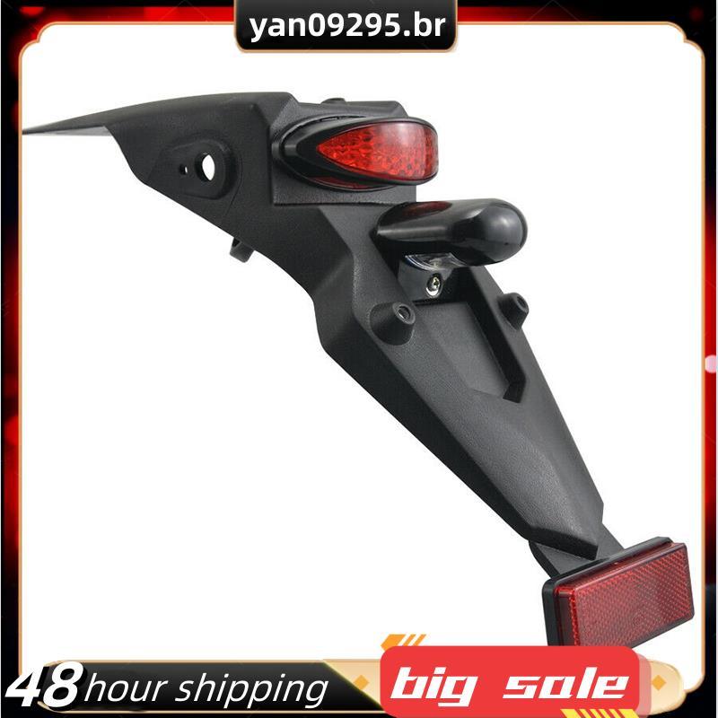 Paralama Traseiro Universal Para Motocicleta Com Luz Traseira LED Guarda-Lamas De Freio Lâmpada