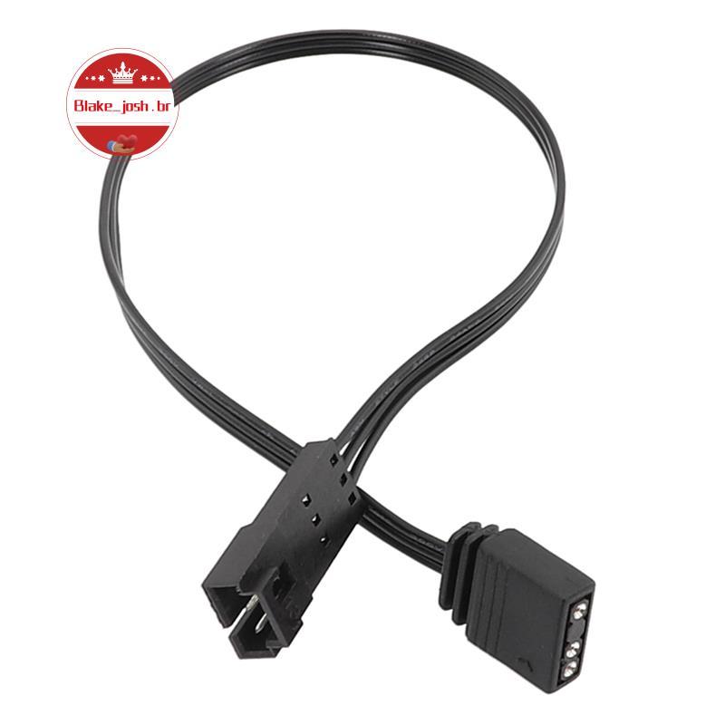 [Qualidade B] Cabo Conector Adaptador Para 5V ARGB 3PIN Placa-Mãe 5V 3PIN Fêmea Luz De Controle Da