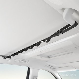 Cabide De Roupas De Carro Portátil Corda Durável Assento Traseiro Varal Ajustável Armazenamento Para Viajar