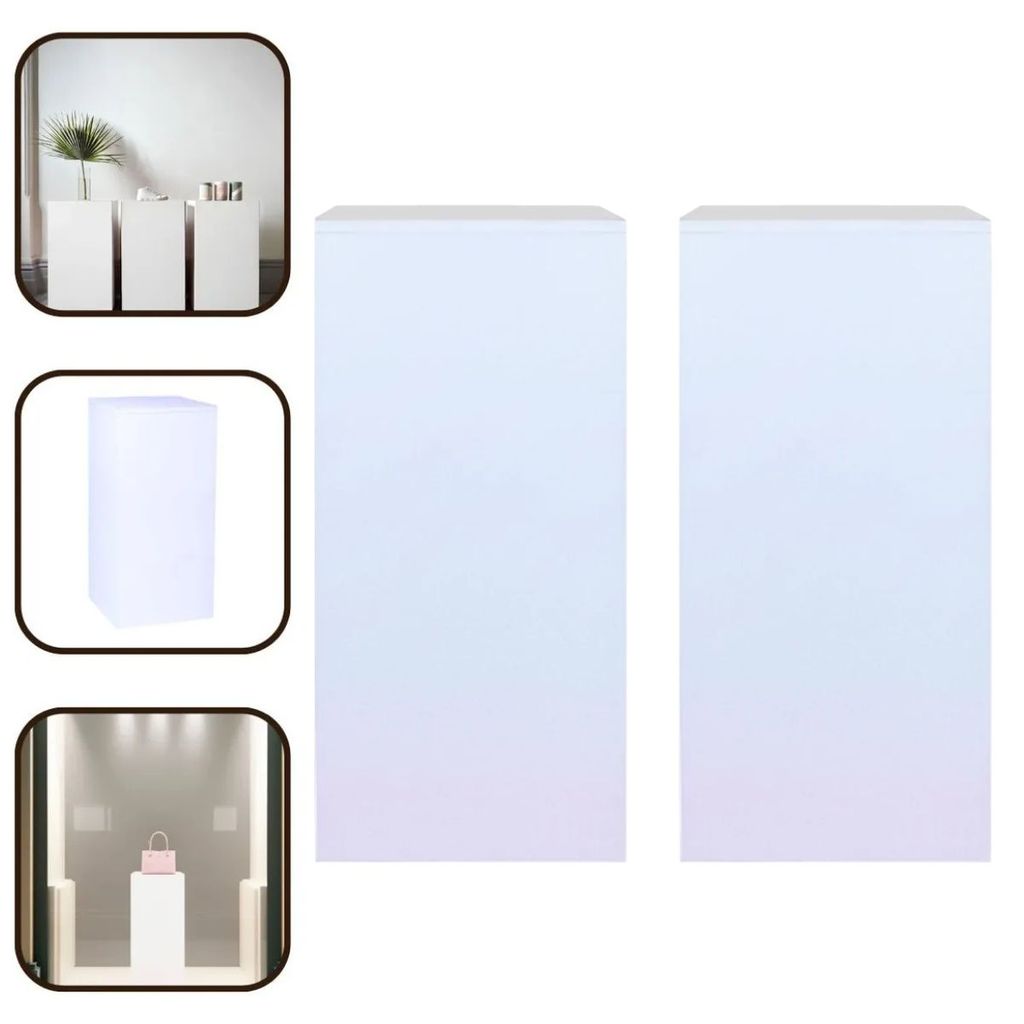 Kit 2 Expositor Cubos Tablado Vitrine Eventos 90x30x30cm MDF