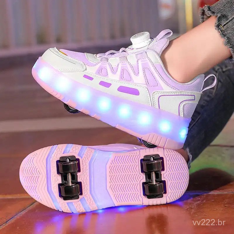 Patins de quatro rodas para meninas, patins infantis e para adultos, esportes ao ar livre, patins com rodas removíveis,
