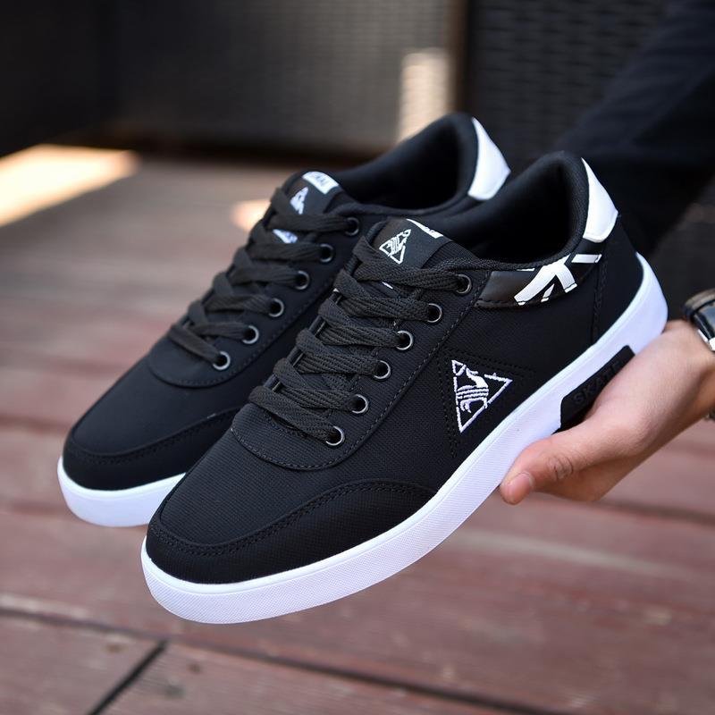 Sapatos masculinos sapatos versão coreana na moda sapatos masculinos primavera verão sapatos de lona leves de secagem rá