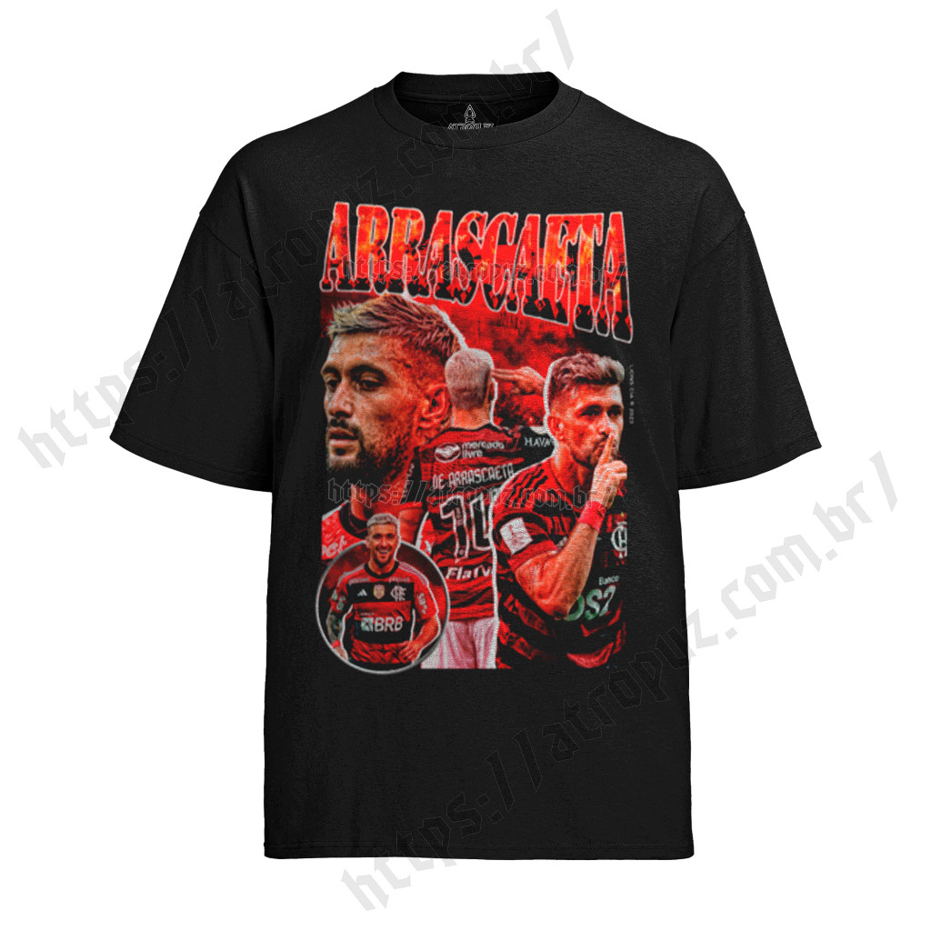 [Camiseta Premium em Algodão Puro]TT Camiseta Algodão Unissex Tshirt Arrascaeta Futebol