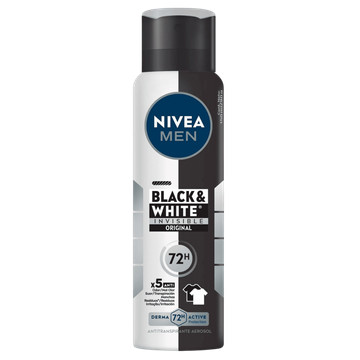 Desodorante Aerosol Black & White Invisible Nivea Men