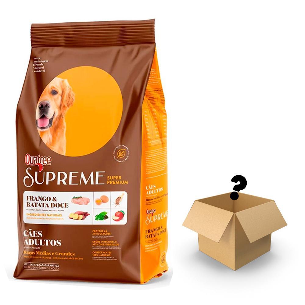 Ração Quatree Supreme Cães Adultos Raças Médias e Grandes Frango e Batata Doce 15kg em Oferta na Shopee