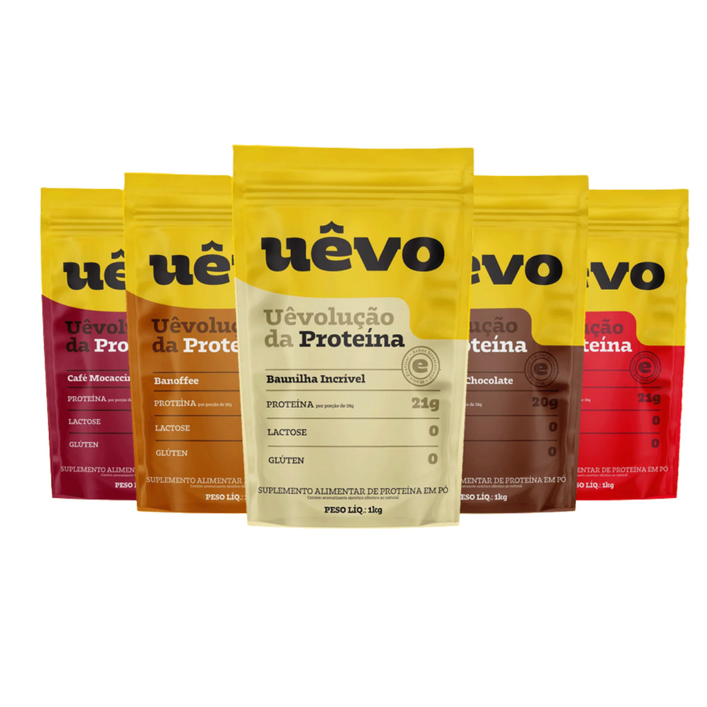 Kit 2 Proteína de Clara de Ovo 1kg