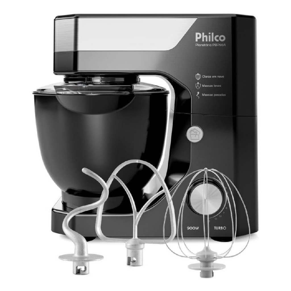 Imagem Batedeira Planetária Philco PBP90A 5l 12 velocidades 900w
