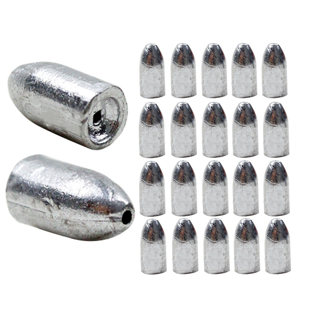 Chumbo Bullet Para Pesca Isca Artificial Soft - Vários Tamanhos