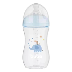 Mamadeira Easy Flow Elefante 270ml Azul - Buba