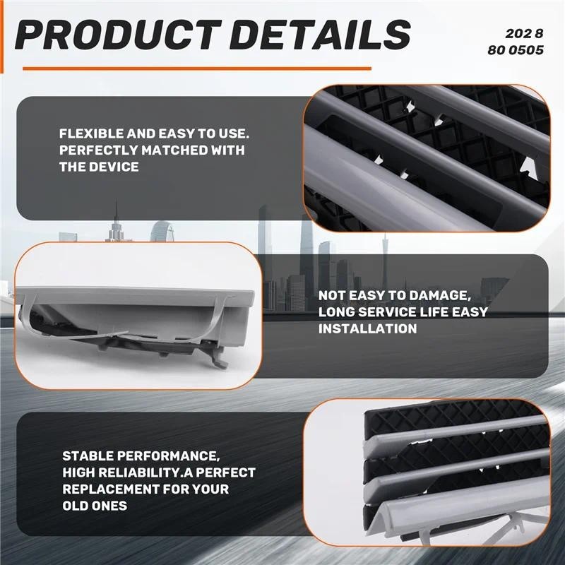 A040-1Pair Amortecedor Dianteiro Do Carro Gancho De Reboque Capa Tampa Buraco Guarnição Para Mercedes Benz Classe C W202