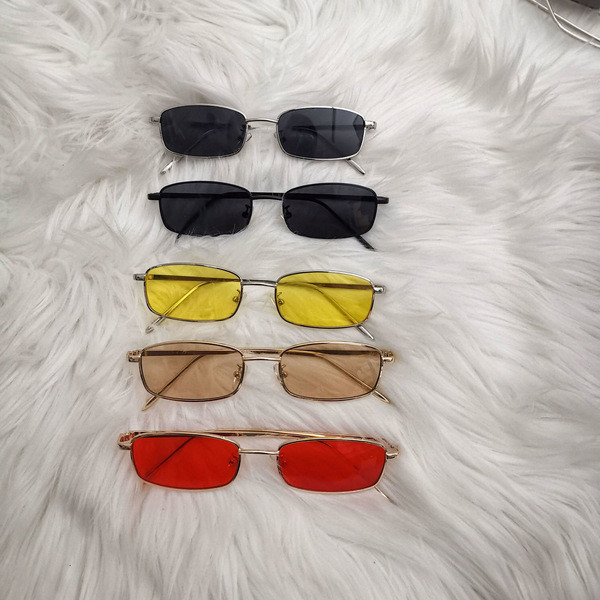 oculos de sol masculino Retro quadrado óculos de sol na moda masculino óculos de sol condução influenciador estilo Hong