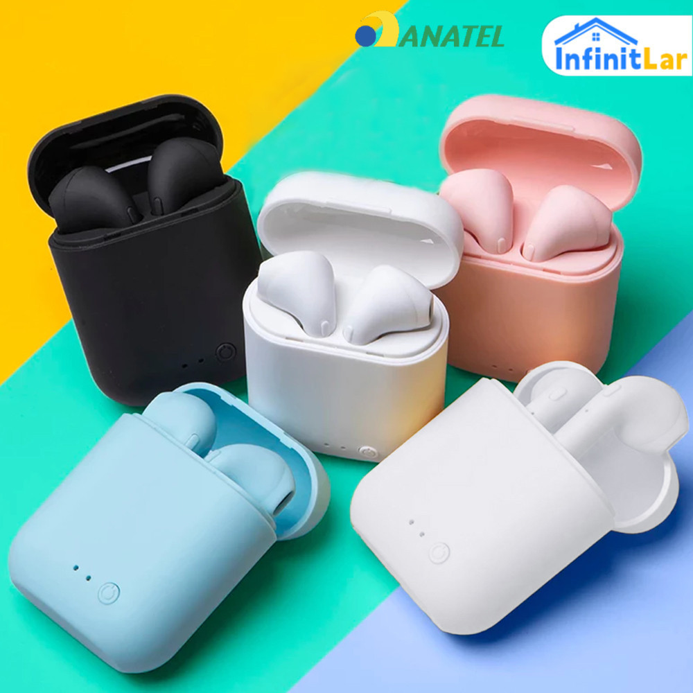 Adequado para fone de ouvido Bluetooth sem fio para telefone esportivo i12 em Oferta na Shopee