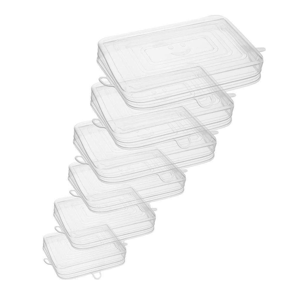 6 Tampas Retangulares Flexíveis Lyor 20cm x 2cm Silicone em Oferta na Shopee