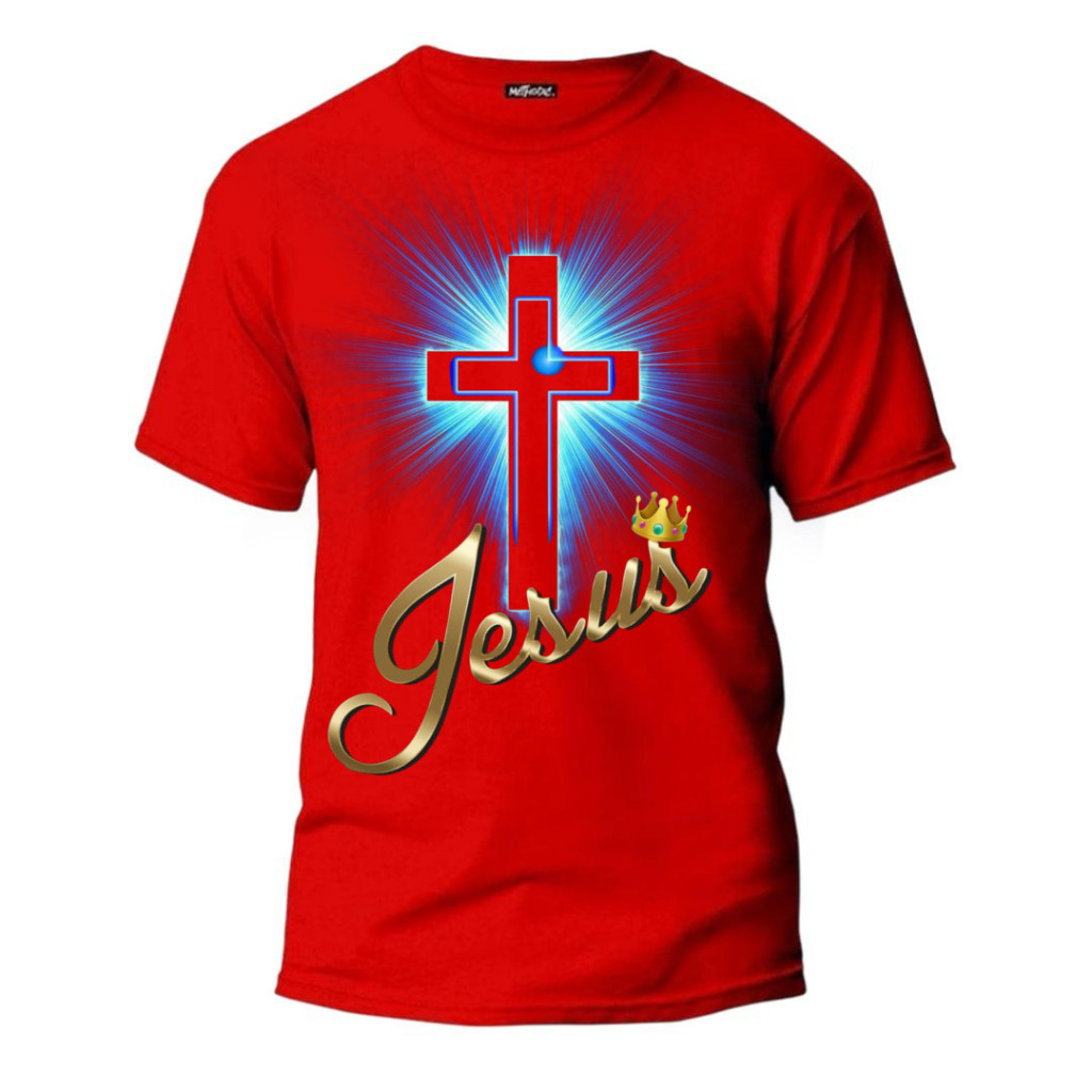 CAMISA CAMISETA ESTAMPADA CRUZ ILUMINADA 100% ALGODÃO ENVIO RAPIDO — imagem 2 de 2