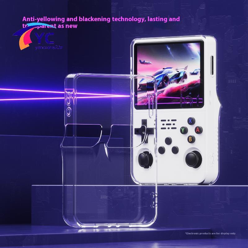 YCBR 1 Peça Capa Protetora Transparente Para Console De Jogos Portátil TPU Macio R36s . em Oferta na Shopee