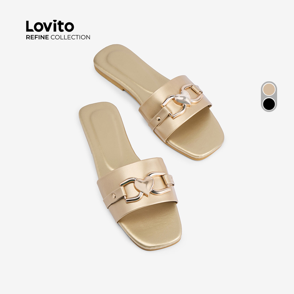 (Lovito Refine) Sandálias Casuais Exquisitas para Mulheres LR28E013 em Oferta na Shopee