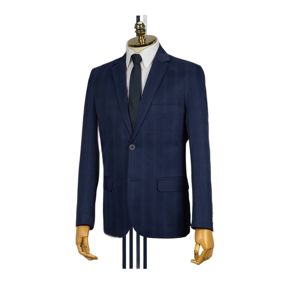 Terno MF Marinho Xadrez