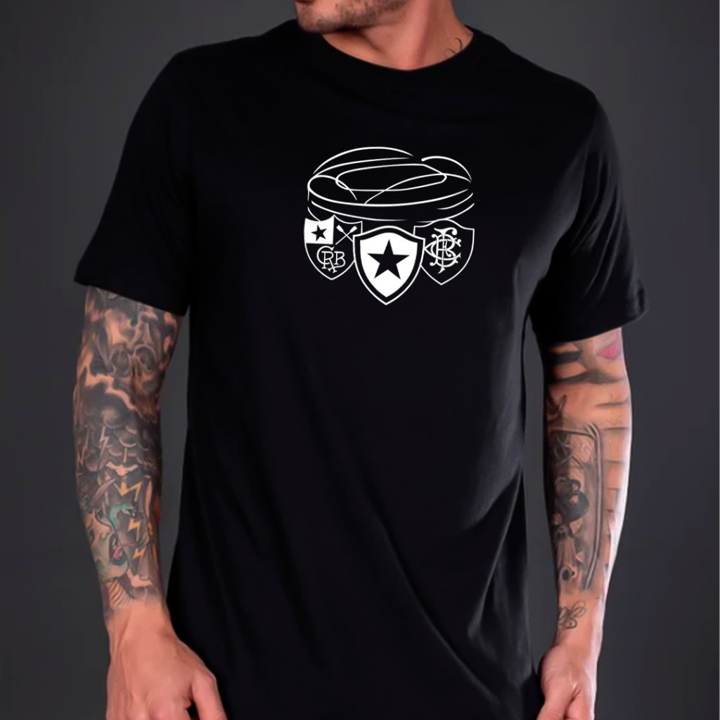 Camiseta Botafogo Camisa 100% Algodão Time Campeão Lançamento Masculina Envio imediato
