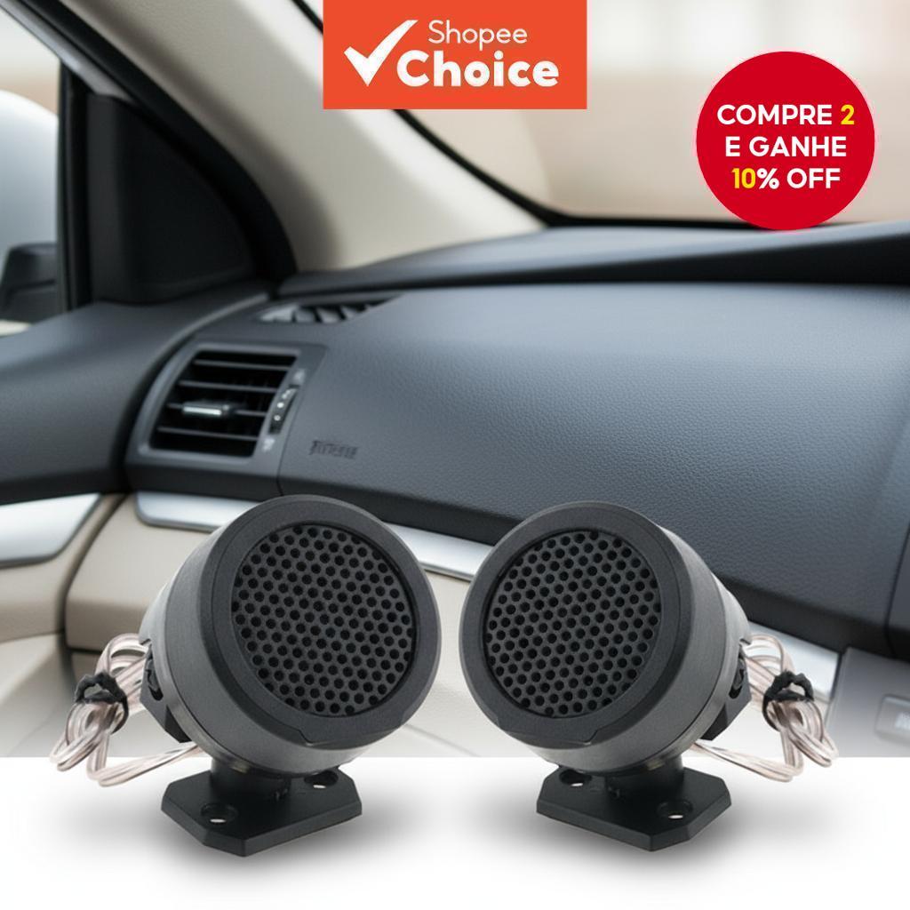 2 unidades de alto-falantes de áudio automotivo Mini Dome Tweeter 500W - Acessórios de alta eficiência 12V