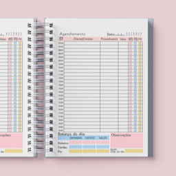 Agenda para agendamento para Nail designer / Manicure / Salão de beleza - Não datada / Capa Simples em Oferta na Shopee